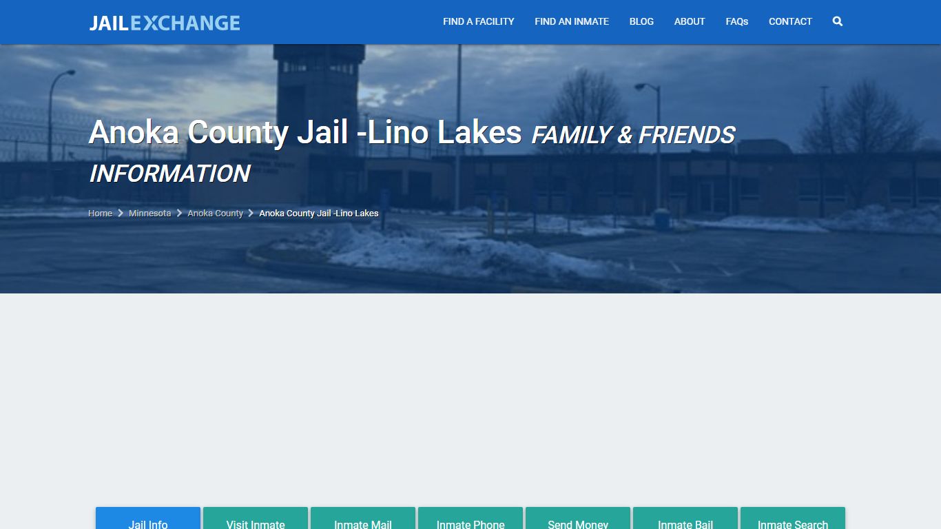 Anoka County Jail -Lino Lakes Visitation | Mail | Phone ...